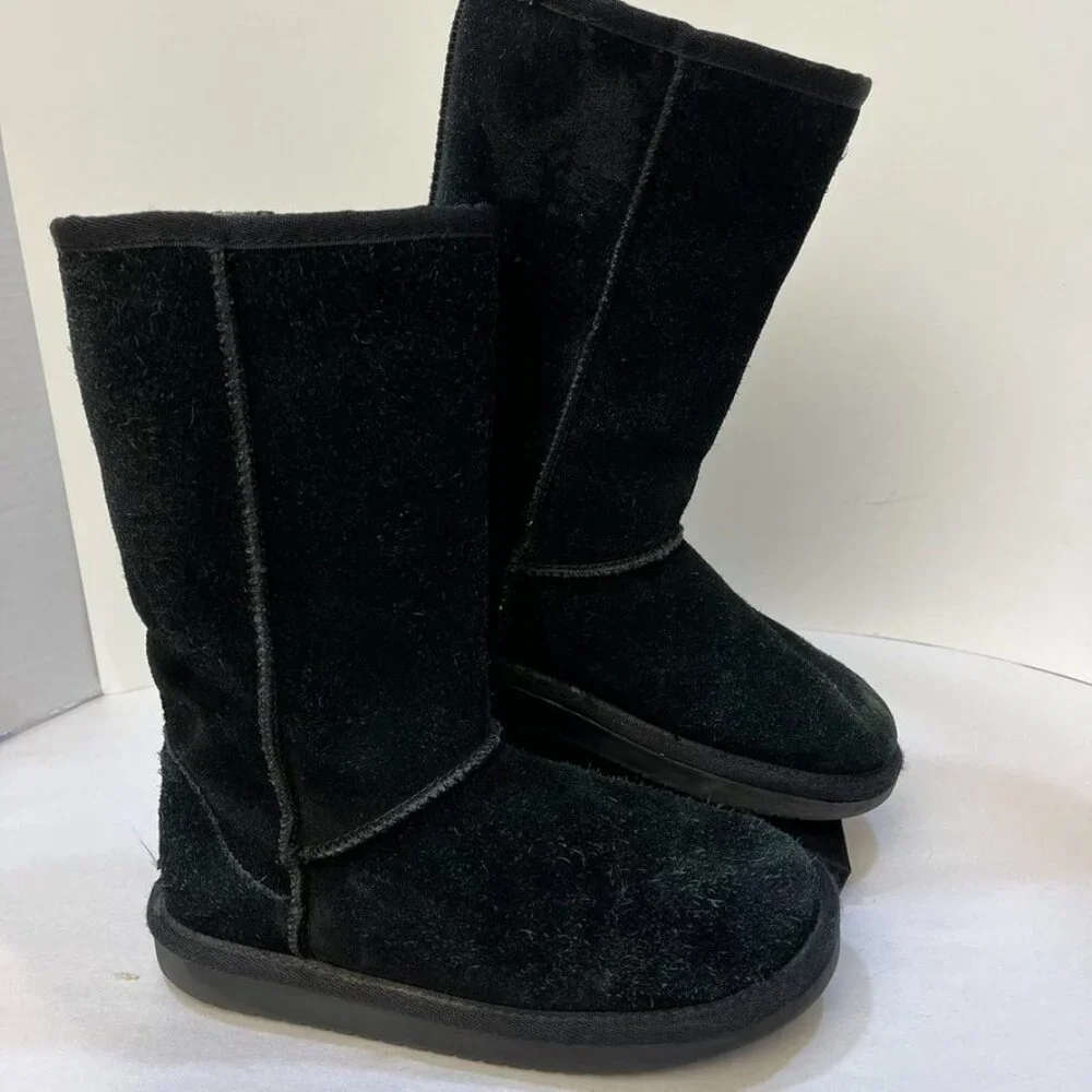 Koolaburra by UGG Suede Mid-Calf Boots Black Size 2